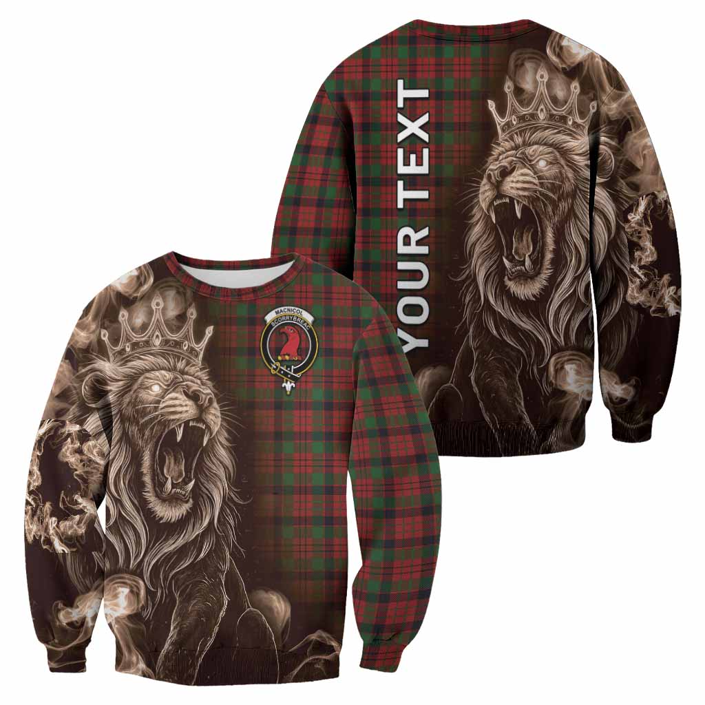 MacNicol (McNicol) Tartan Sweatshirt Roaring Lion Heritage