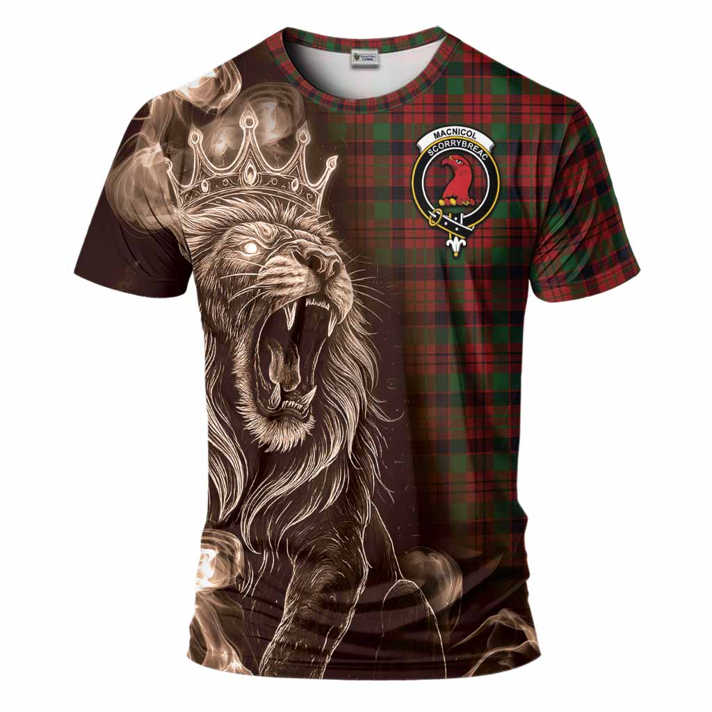 MacNicol (McNicol) Tartan T-Shirt Roaring Lion Heritage