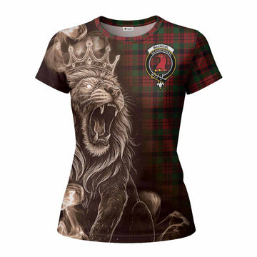 MacNicol (McNicol) Tartan Women T shirt Roaring Lion Heritage