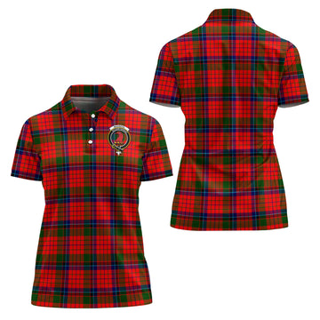 MacNicol of Scorrybreac Tartan Polo Shirt with Family Crest For Women