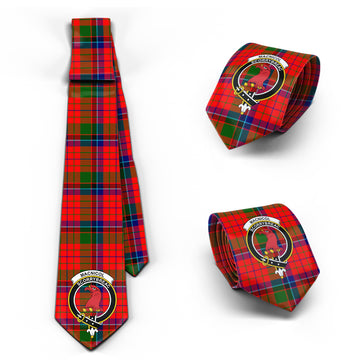 MacNicol of Scorrybreac Tartan Classic Necktie with Family Crest