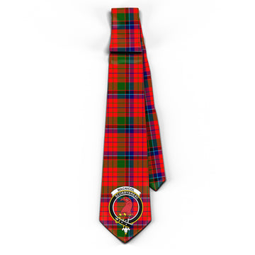 MacNicol of Scorrybreac Tartan Classic Necktie with Family Crest