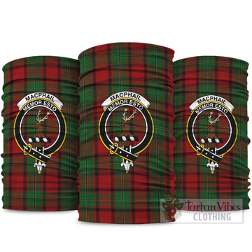 MacPhail (McPhail) Tartan Neck Gaiters, Tartan Bandanas, Tartan Head Band with Family Crest