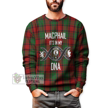 MacPhail (McPhail) Tartan Sweatshirt with Family Crest DNA In Me Style Unisex - Tartanvibesclothing Shop