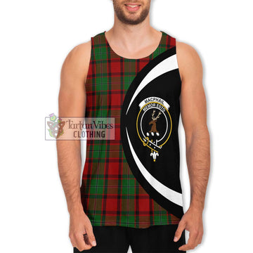 MacPhail (McPhail) Tartan Men's Tank Top with Family Crest Circle Style Men - Tartan Vibes Clothing