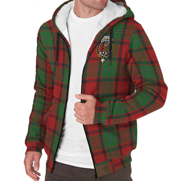 MacPhail (McPhail) Tartan Sherpa Hoodie with Family Crest