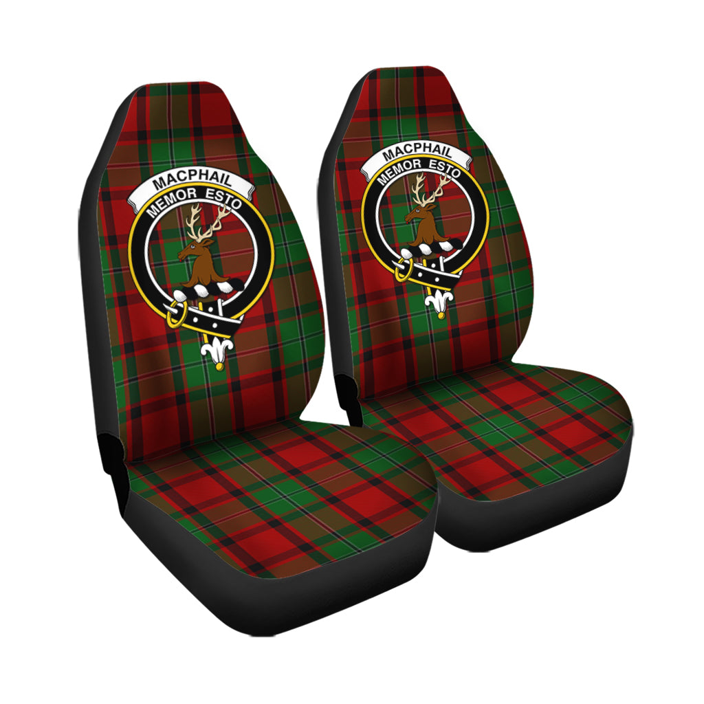 MacPhail Tartan Car Seat Cover with Family Crest - Tartanvibesclothing