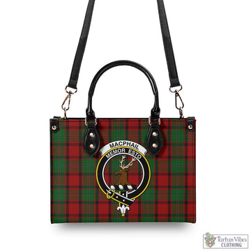 MacPhail (McPhail) Tartan Luxury Leather Handbags with Family Crest - Tartan Vibes Clothing