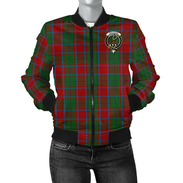 MacPhail Blue Bands Tartan Bomber Jacket with Family Crest