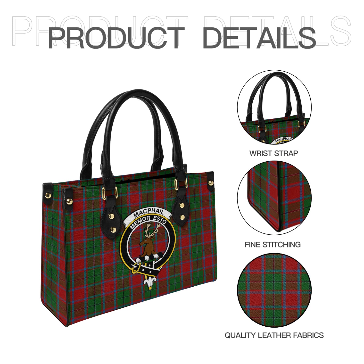macphail-blue-bands-tartan-leather-bag-with-family-crest
