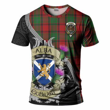 Tartan Vibes Clothing MacPhail (McPhail) Tartan Family Crest T-Shirt Lion Rampant Royal Thistle Shield Celtic Inspired