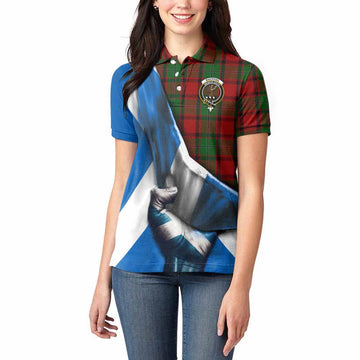 MacPhail (McPhail) Tartan Women's Polo Shirt with Family Crest Scotland Patriotic Style