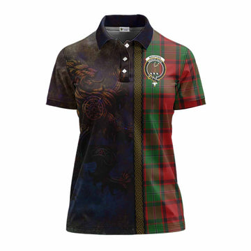 MacPhail (McPhail) Tartan Family Crest Women's Polo Shirt Alba Gu Brath Be Brave Lion Ancient Style