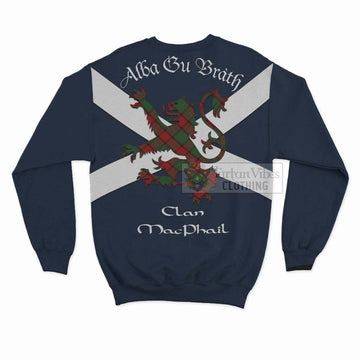 MacPhail (McPhail) Tartan Lion Rampant Sweatshirt Proudly Display Your Heritage with Alba Gu Brath and Clan Name