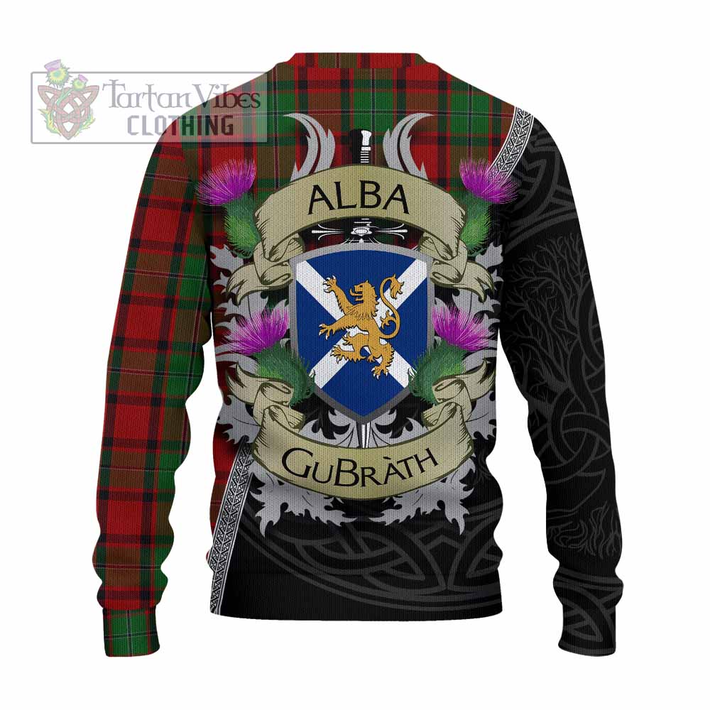 Tartan Vibes Clothing MacPhail (McPhail) Tartan Family Crest Knitted Sweater Lion Rampant Royal Thistle Shield Celtic Inspired