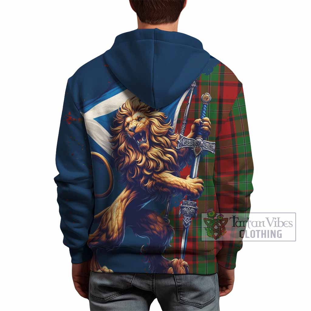 MacPhee (McPhee) Tartan Family Crest Hoodie with Scottish Majestic Lion - Tartan Vibes Clothing