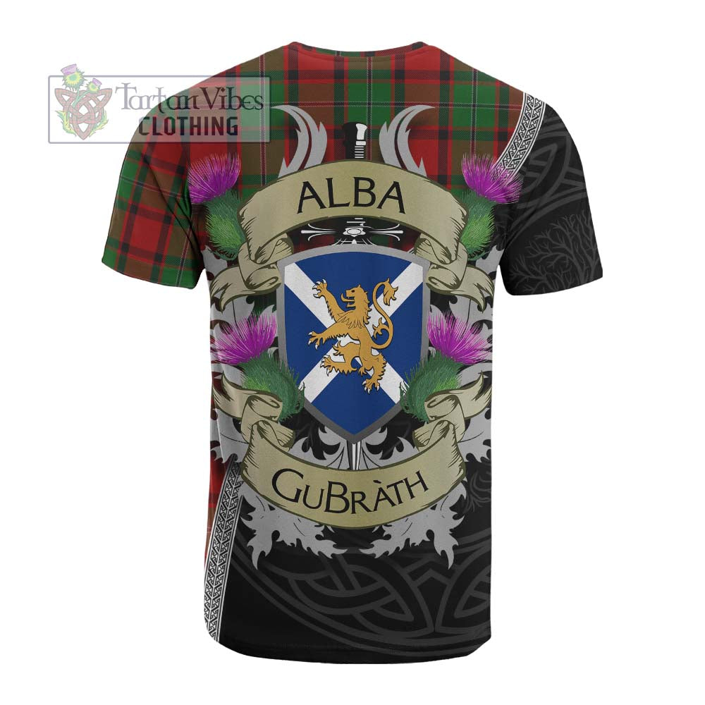 Tartan Vibes Clothing MacPhail (McPhail) Tartan Family Crest Cotton T-shirt Lion Rampant Royal Thistle Shield Celtic Inspired