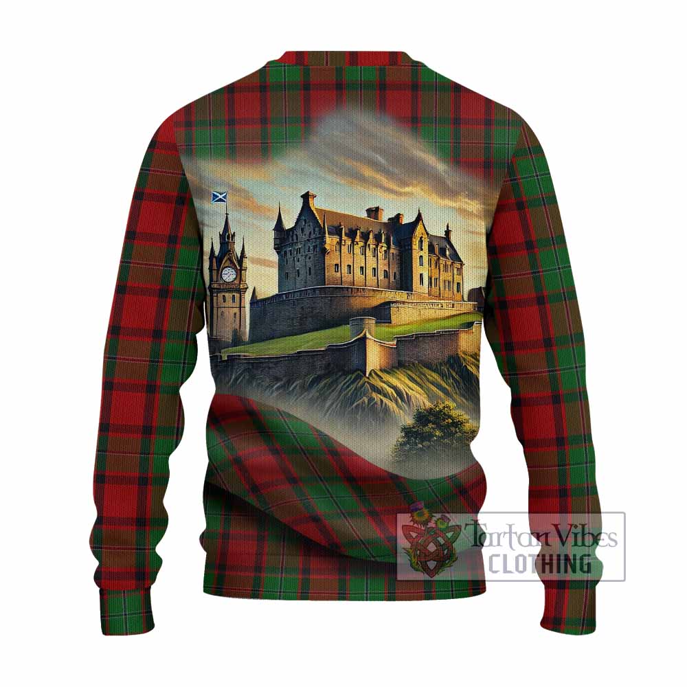 Tartan Vibes Clothing MacPhail (McPhail) Tartan Family Crest Knitted Sweater with Scottish Ancient Castle Style