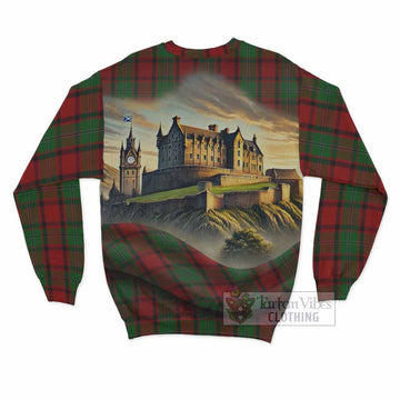 MacPhail (McPhail) Tartan Family Crest Sweatshirt with Scottish Ancient Castle Style