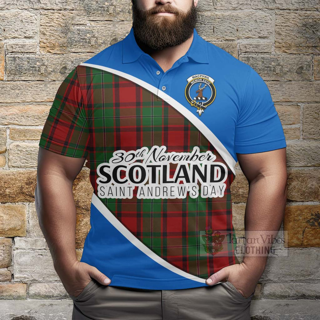 Tartan Vibes Clothing MacPhail (McPhail) Family Crest Tartan Polo Shirt Celebrate Saint Andrew's Day in Style