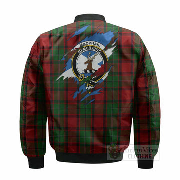 MacPhail (McPhail) Clan Crest In Me Tartan Bomber Jacket Scotland Flag Style