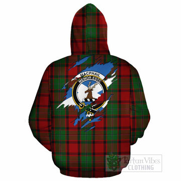 MacPhail (McPhail) Clan Crest In Me Tartan Cotton Hoodie Scotland Flag Style