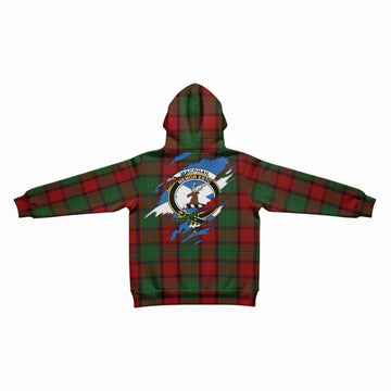 MacPhail (McPhail) Clan Crest In Me Tartan Kid Hoodie Scotland Flag Style