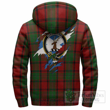 MacPhail (McPhail) Clan Crest In Me Tartan Sherpa Hoodie Scotland Flag Style