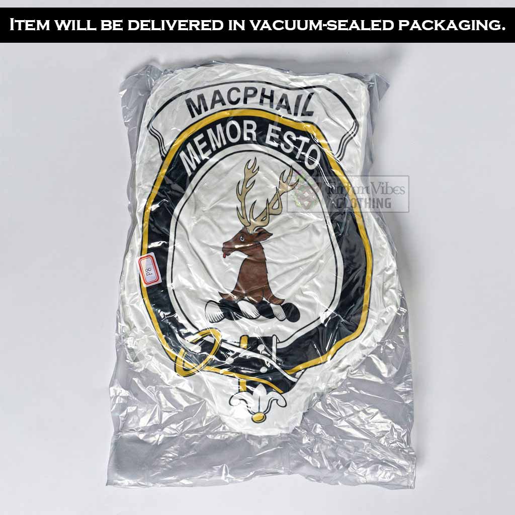 MacPhail (McPhail) Clan Crest Shaped Throw Pillow, Scottish Clan Badge Decorative Pillow - Tartan Vibes Clothing