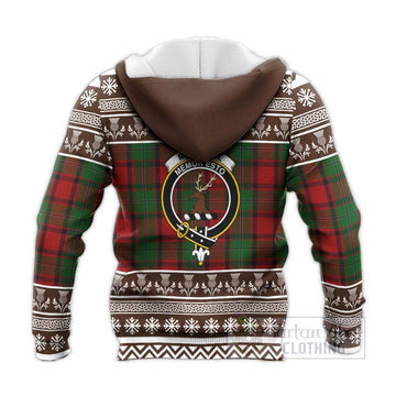 MacPhail (McPhail) Clan Tartan Christmas Knitted Hoodie with Family Crest