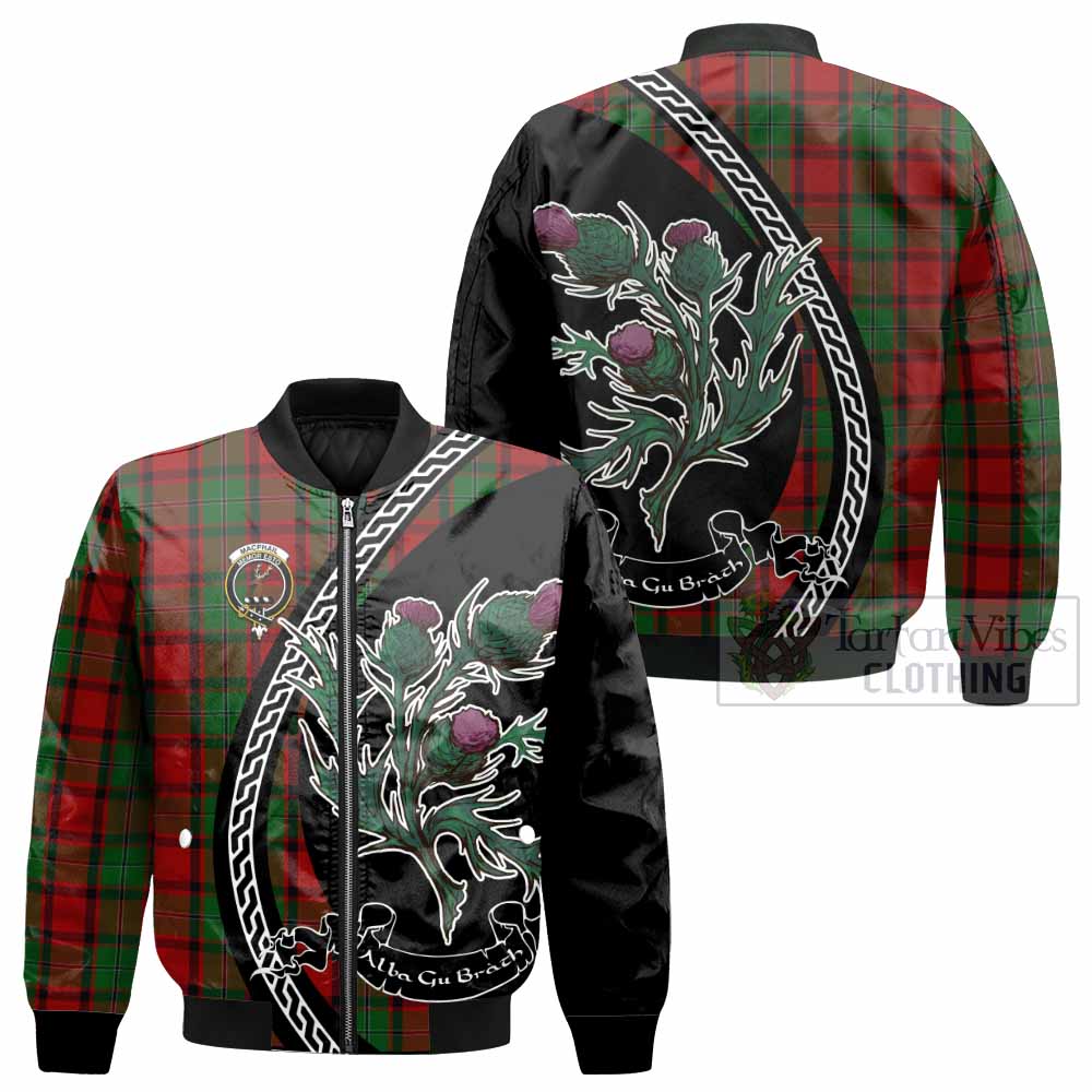 MacPhail (McPhail) Family Crest Tartan Bomber Jacket Alba Thistle Inspired - Tartan Vibes Clothing