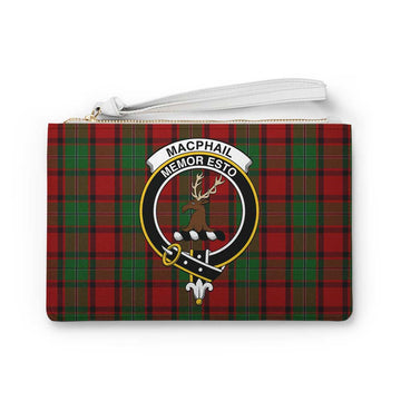 MacPhail (McPhail) Family Crest Tartan Clutch Bag