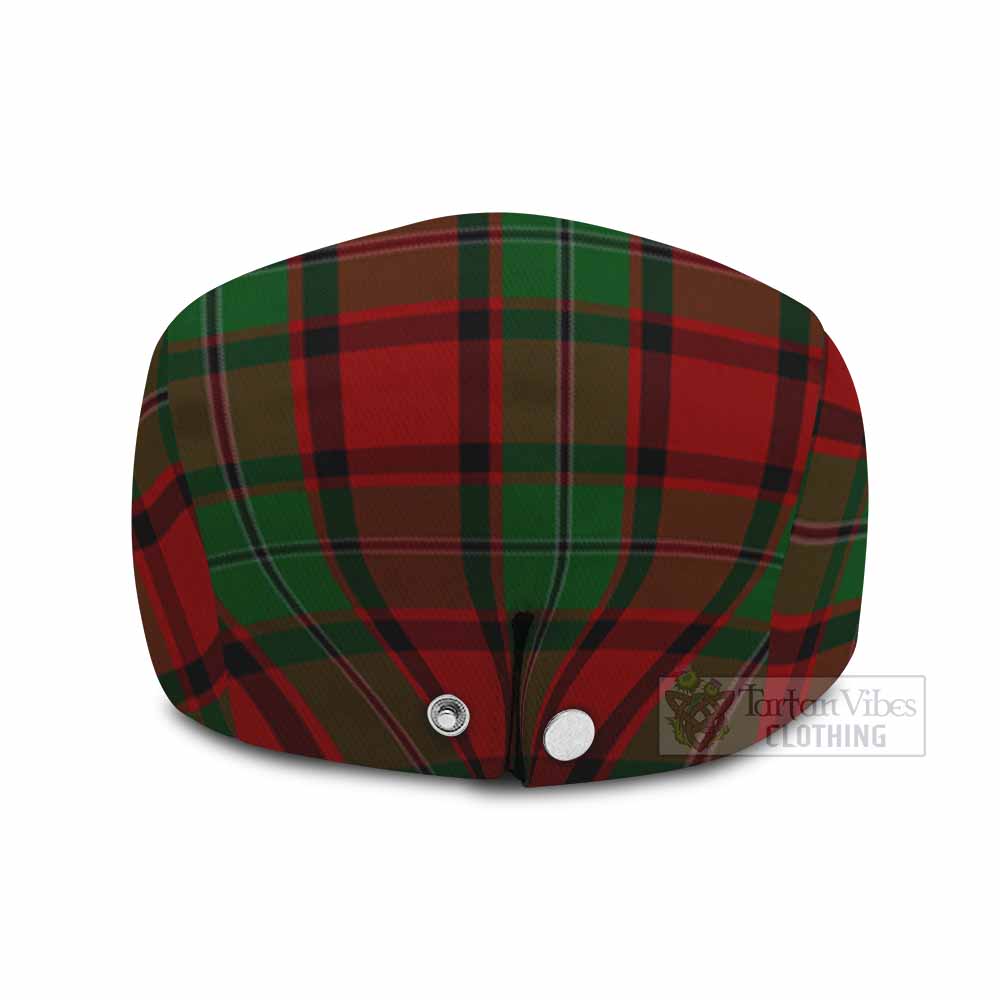 MacPhail (McPhail) Family Crest Tartan Jeff Cap, Tartan Flat Cap