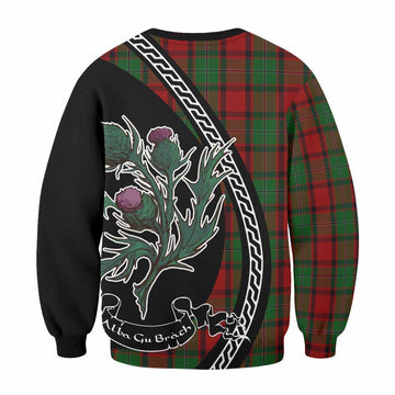 MacPhail (McPhail) Family Crest Tartan Sweatshirt Alba Thistle Inspired
