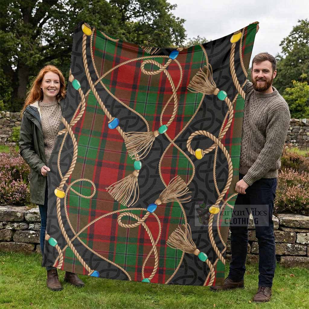 MacPhail (McPhail) Scottish Tartan Twisted Ropes Stylized Blanket - Tartan Vibes Clothing