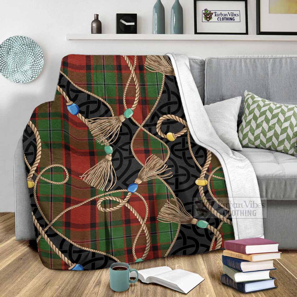 MacPhail (McPhail) Scottish Tartan Twisted Ropes Stylized Blanket - Tartan Vibes Clothing