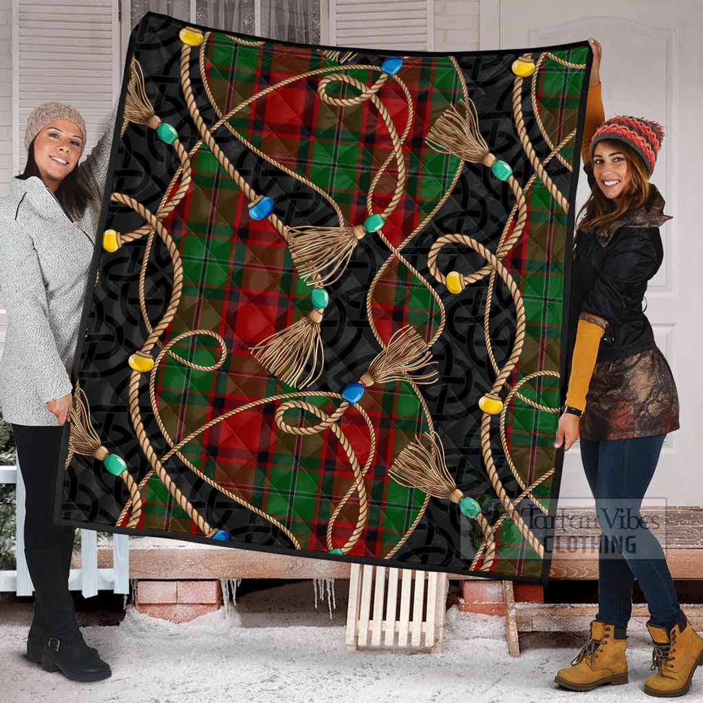 MacPhail (McPhail) Scottish Tartan Twisted Ropes Stylized Premium Quilt - Tartan Vibes Clothing