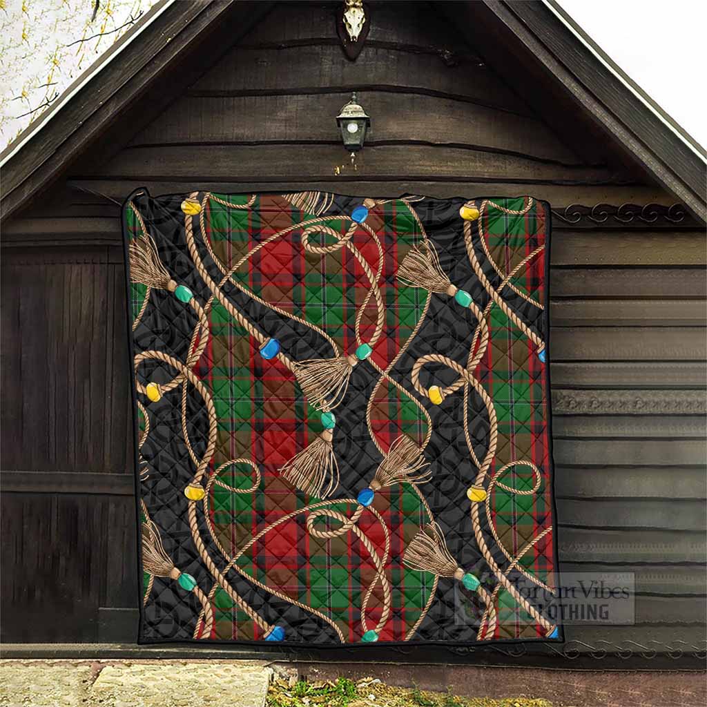 MacPhail (McPhail) Scottish Tartan Twisted Ropes Stylized Premium Quilt - Tartan Vibes Clothing