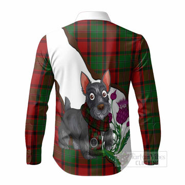 MacPhail (McPhail) Scottish Terrier Tartan Crest Long Sleeve Button Shirts Thistle Heritage Art