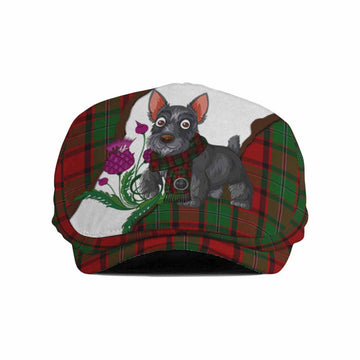 MacPhail (McPhail) Scottish Terrier Tartan Flat Cap, Jeff Cap Thistle Heritage Art
