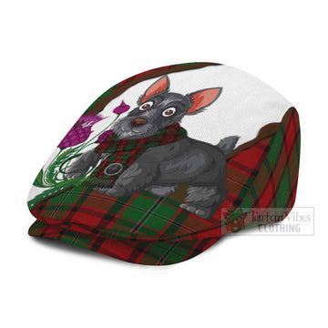 MacPhail (McPhail) Scottish Terrier Tartan Flat Cap, Jeff Cap Thistle Heritage Art