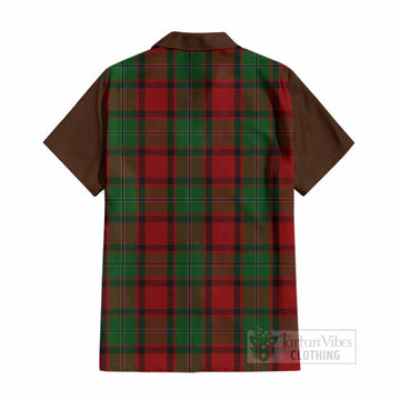 MacPhail (McPhail) Tartan Accent Cotton Hawaiian Shirt with Family Crest