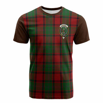 MacPhail (McPhail) Tartan Accent Cotton T-shirt with Family Crest