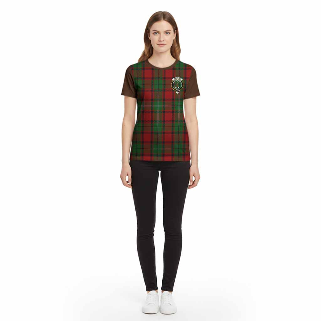 MacPhail (McPhail) Tartan Accent Cotton T-shirt with Family Crest