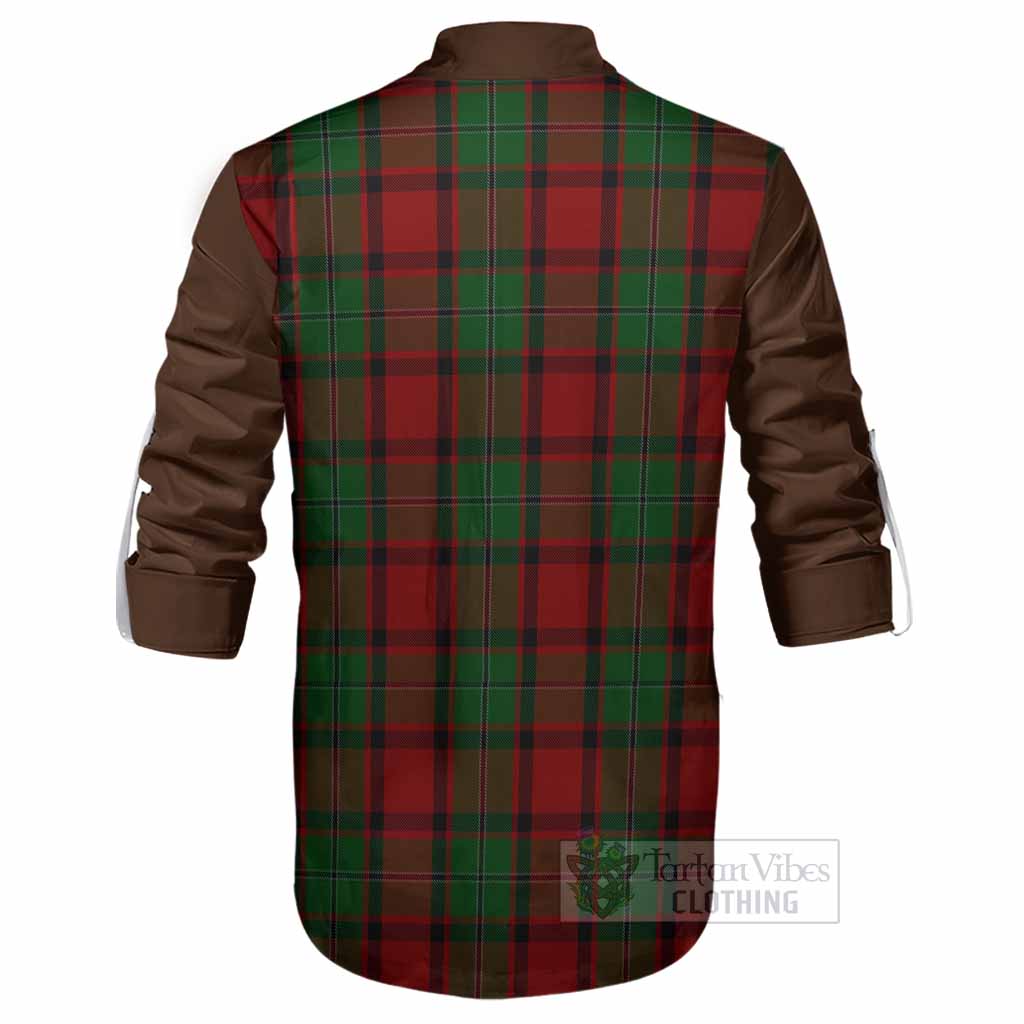 MacPhail (McPhail) Tartan Accent Ghillie Shirt with Family Crest