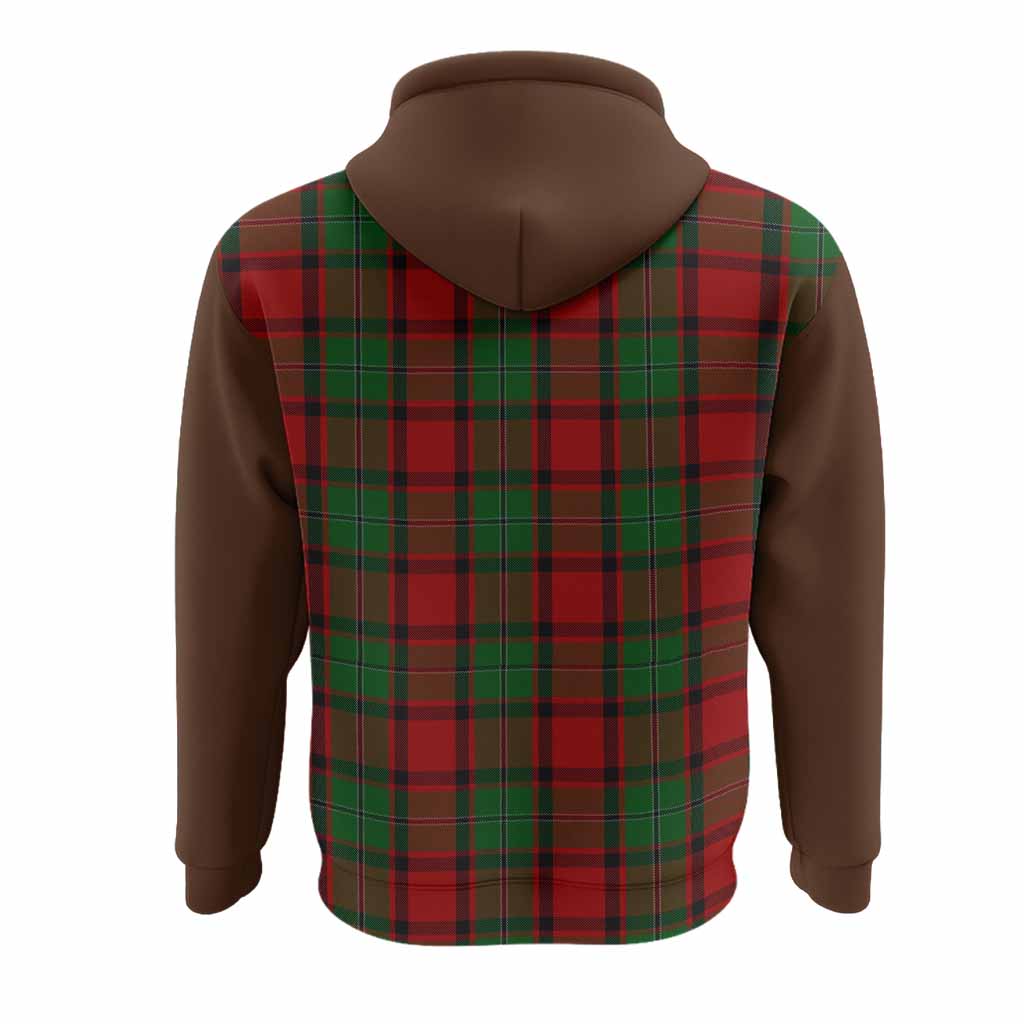 MacPhail (McPhail) Tartan Accent Hoodie with Family Crest