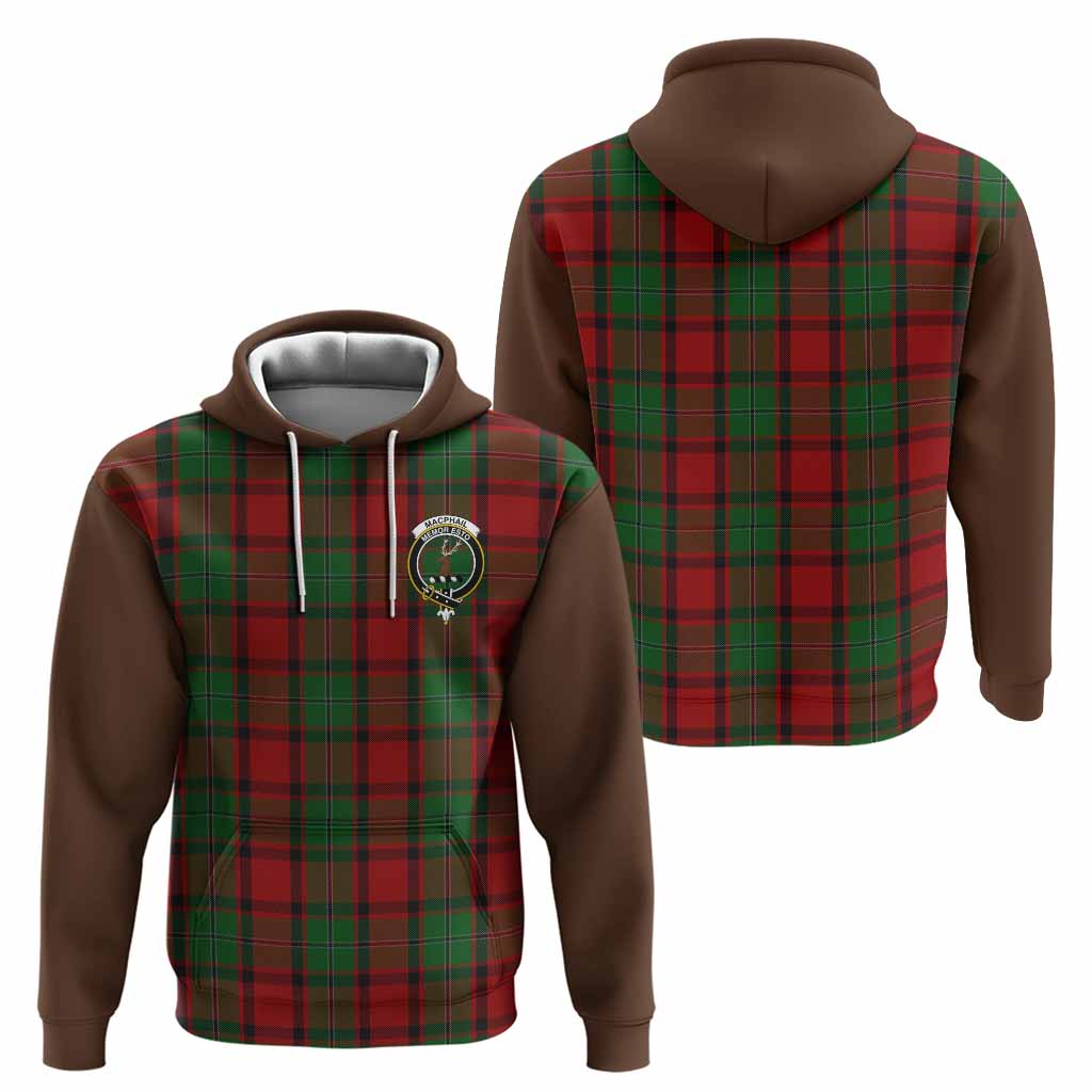 MacPhail (McPhail) Tartan Accent Hoodie with Family Crest