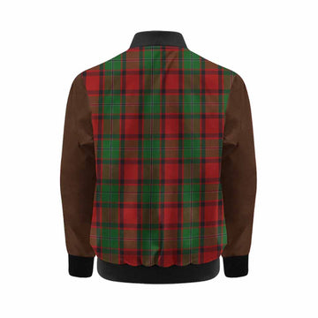 MacPhail (McPhail) Tartan Accent Kid Bomber Jacket with Family Crest
