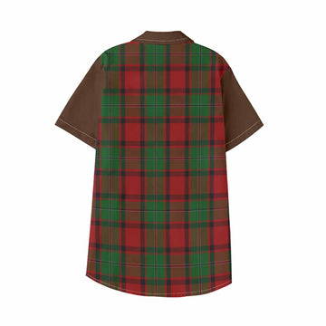 MacPhail (McPhail) Tartan Accent Kid Hawaiian Shirt with Family Crest