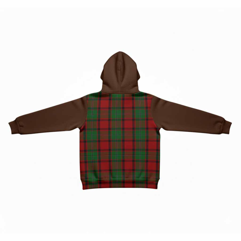 MacPhail (McPhail) Tartan Accent Kid Hoodie with Family Crest